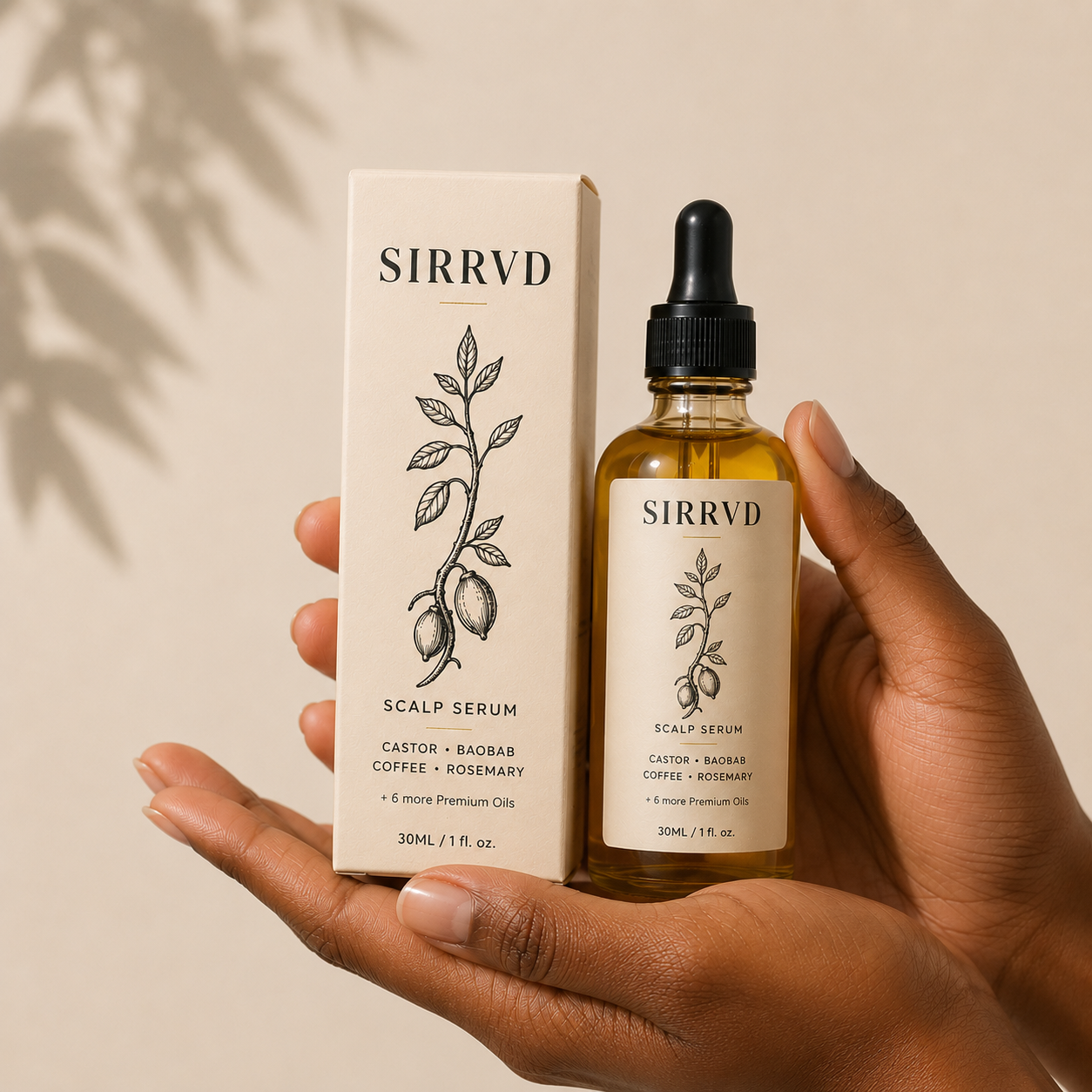SIRRVD™ Luxury Scalp Serum | Strength, Repair & Growth Support